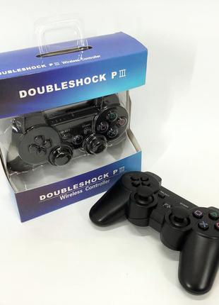 Ігровий бездротовий геймпад Doubleshock PS3/PC акумуляторний джой