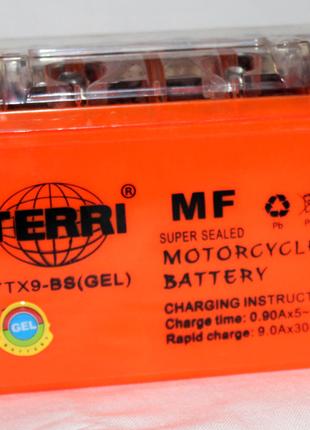 Гелієвий акумулятор для скутера мотоцикла 12 в 9 а TERRI MF(Gel)