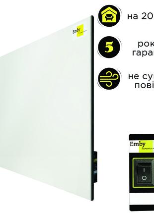 Керамический обогреватель Emby CH-800 белый с кнопкой на 15 кв.м