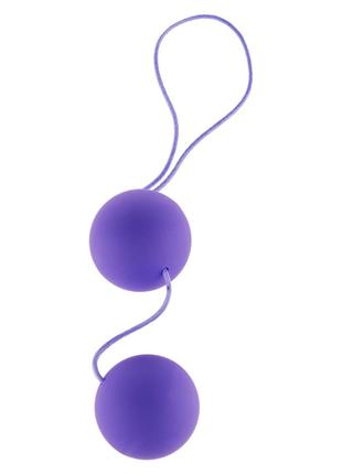 Вагинальные шарики пластиковые фиолетовые Toy Joy