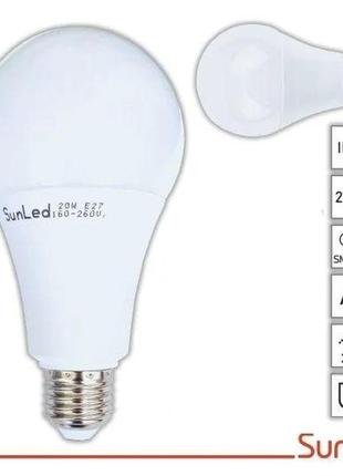 Побутова світлодіодна лампа 20вт a80 e27 ldb-204-27-p