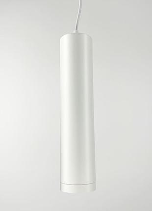 Підвісний витончений світильник у білому корпусі