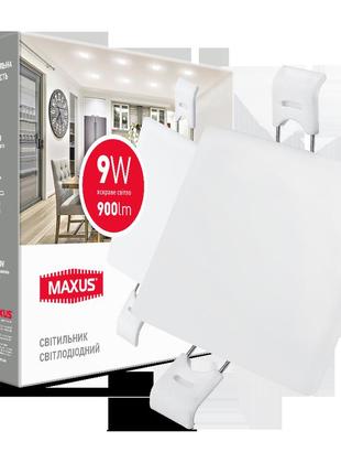 Led светильник точечный врезной maxus sp edge 9w, 4100к (квадрат)