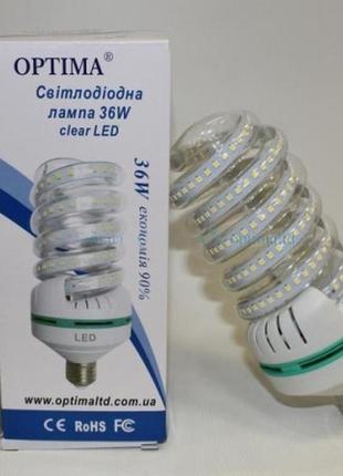 Світлодіодна лампа 36вт 5000к e27 (clear led)