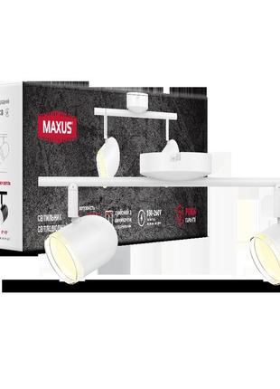 Спот светильник на 2 лампы maxus msl-01c 2x4w 4100k белый