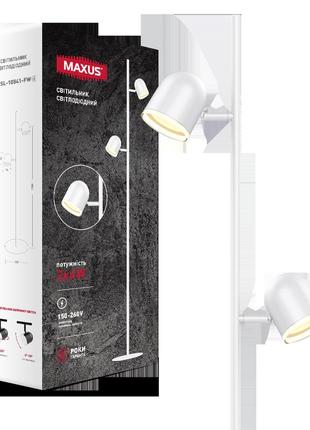 Спот светильник на 2 лампы maxus msl-01f 2x4w 4100k белый