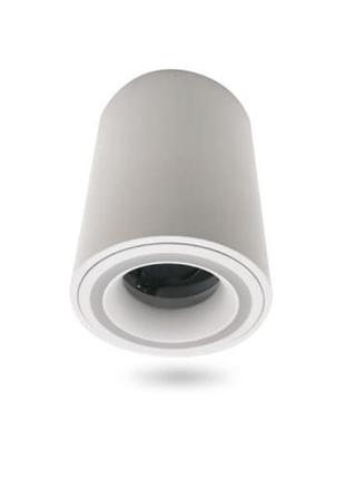 Накладной светильник круглой формы под лампу в белом корпусе.