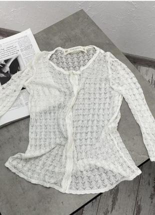 Zara чудова біла блузка