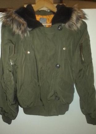 Классная куртка-аляска-бомбер бренда primark, размер xs, 42-44...