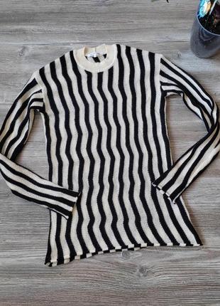 Жіночий светр у смужку helmut lang striped sweater