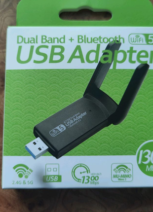 Usb3.0 Wi-Fi адаптер дводіапазонний з Bluetooth