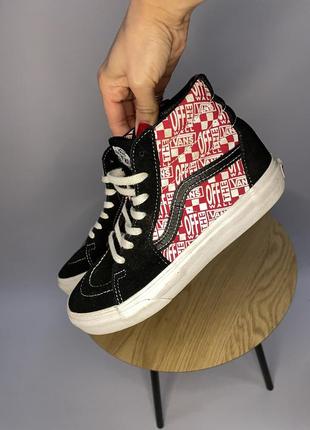 Замшевые высокие кроссовки vans