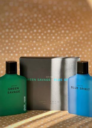 Чоловічі парфуми zara blue spirit /green savage