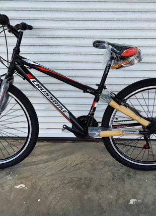 Гірський велосипед CrossBike Spark 26" рама 13" чорний