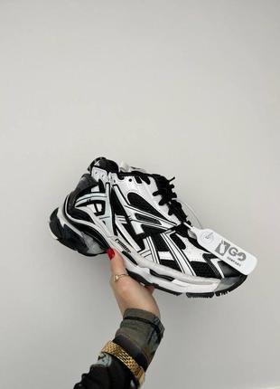 Кроссовки trainer black/white runner sneakers