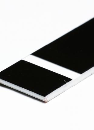Двухслойный пластик для гравировки чёрный с белым 1,6 мм