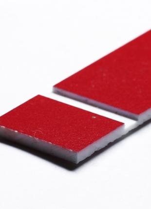 Двухслойный пластик для гравировки красный с белым 1,6 мм