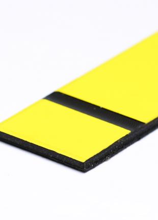 Двухслойный пластик для гравировки желтый с черным 0.8 мм