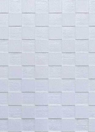 Самоклеющаяся декоративная потолочно-стеновая белая плитка 700...