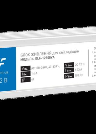 Блок питания 80Вт для светодиодов герметичный ELFCompact, 12В,...
