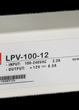 Блок питания Mean Well, герметичный, LPV-100-12, в пластиковом...