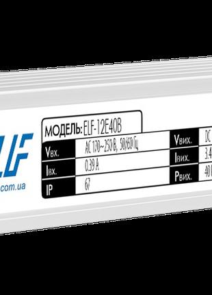 Блок питания для светодиодов герметичный ELF Compact, 12В, 40В...