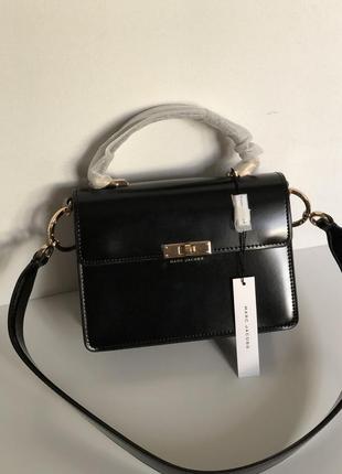 Черная кожаная сумка the downtown black marc jacobs