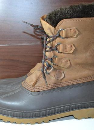 Sorel caribou 46р зимние сапоги оригинал ботинки кожаные