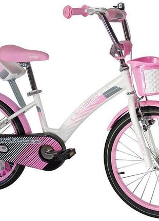 Дитячий велосипед Crosser Kids Bike-3 20" Крила, кошик, бічні ...