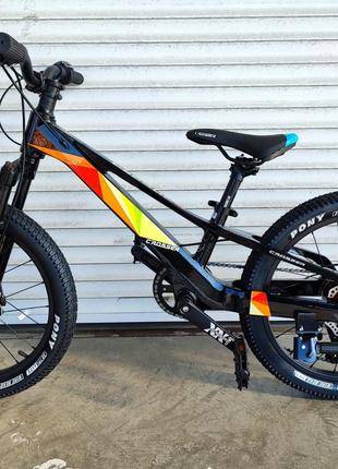 Дитячий магнієвий велосипед Crosser XMB 20" Shimano рама 10", ...