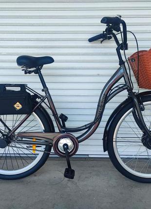 Електровелосипед 26" Dorozhnik AQUAMARINE 350 Вт 36 В 10Ач