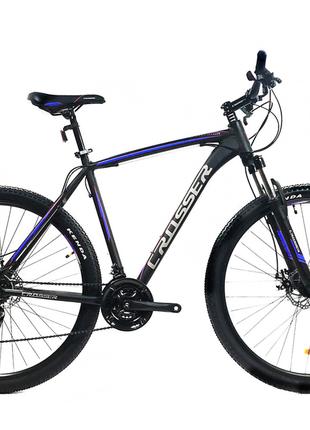 Гірський велосипед Crosser Inspiron 29" рама 19" чорно-синій