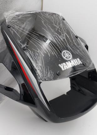 Yamaha YBR-125  ЮБР-125 Обтічник під квадратну фару  Чорний