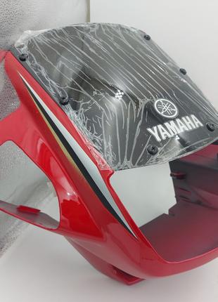 Yamaha YBR-125 ЮБР-125 обтекатель со стеклом морда цвет красный