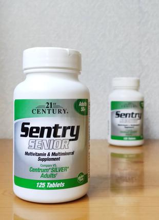 Витамины для мужчин, женщин старше 50 лет, Sentry Senior, 125 шт