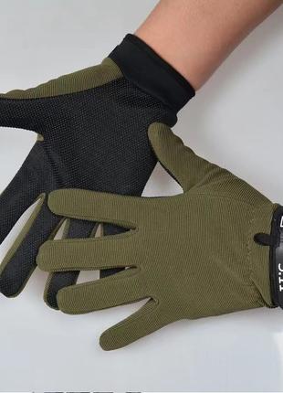 Тактические перчатки легкие без пальцев размер XL ширина ладон...