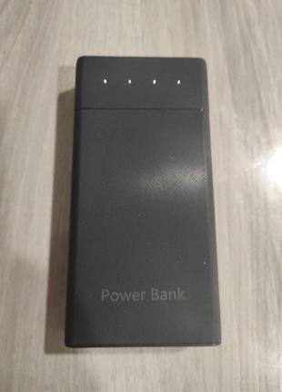 Повербанк Power Bank 20000 мАч с индикатором зарядки, 2 выхода...