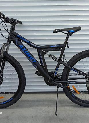 Двухподвесный велосипед Azimut Blackmount 26" D рама 18" черно...