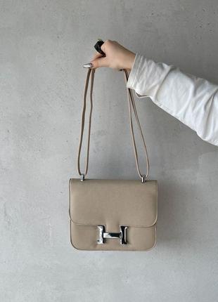Жіноча сумка hermes beige