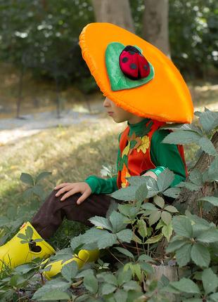 Карнавальный костюм гриба Лисички для мальчика