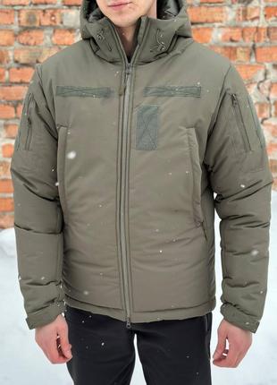 Тактическая мужская зимняя куртка олива Военная Армейская курт...