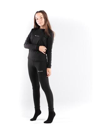 Термобілизна columbia з3014 фліс комплект штани та кофта чорни...