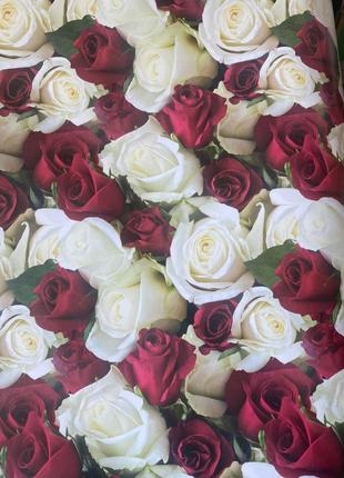 Бумага упаковочная Розы 70*100 см