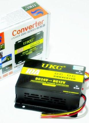 Преобразователь авто инвертор UKC DC/DC 24v-12v 10A, SL1, Хоро...