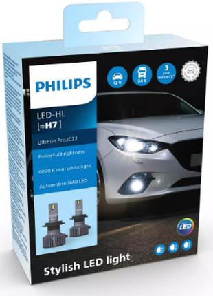 Комплект LED Philips H7 Ultinon Pro 3022