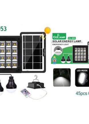 Портативная солнечная система с аккумулятором и фонарем CCLamp...
