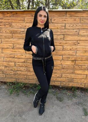 Жіночий прогулянковий чорний костюм туреччина