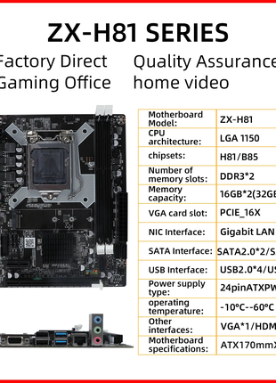 Новая материнская плата Intel H81 socket 1150