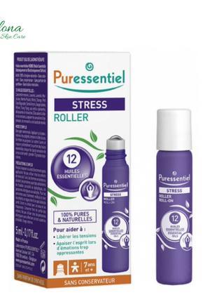 Puressentiel Stress Roller с 12 эфирными маслами успокаивающее...