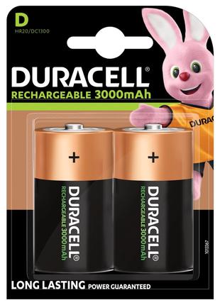 Акумулятори DURACELL Rechargeable D/HR20/DC1300 3000mAh (2шт)